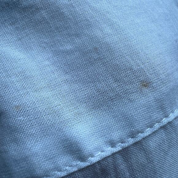 J Crew Embroidered Lace Trim Button Up Shirt In Cotton Voile Size 2 White FLAWS - Picture 15 of 16